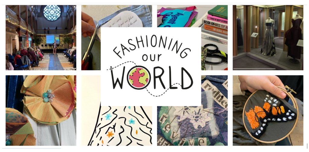 Fashioning Our World image with logo